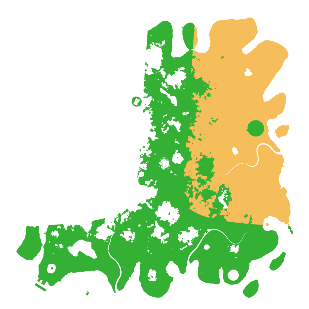 Biome Rust Map: Procedural Map, Size: 5000, Seed: 882254576