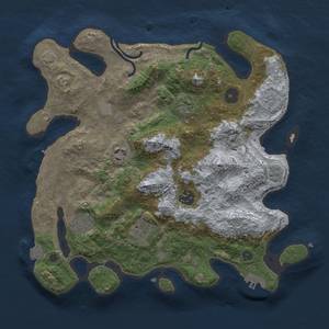 Thumbnail Rust Map: Procedural Map, Size: 3250, Seed: 5689679, 14 Monuments