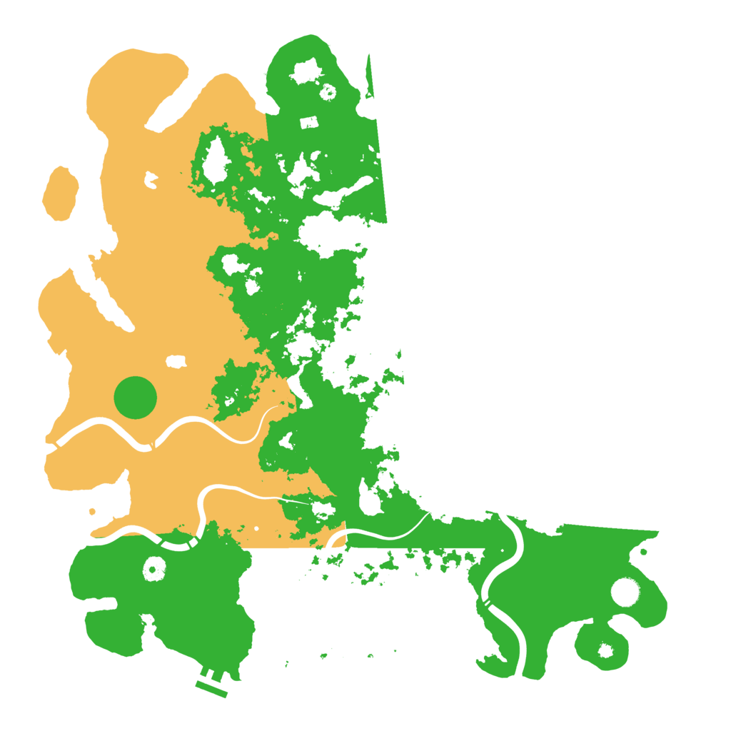 Biome Rust Map: Procedural Map, Size: 4500, Seed: 10630416