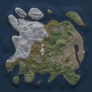 Thumbnail Rust Map: Procedural Map, Size: 3500, Seed: 20800, 16 Monuments