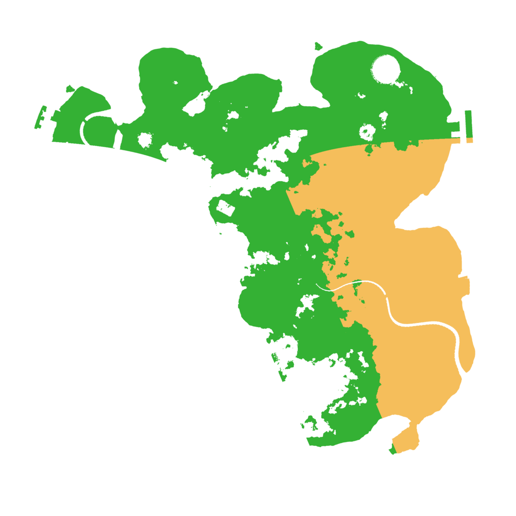 Biome Rust Map: Procedural Map, Size: 3200, Seed: 334