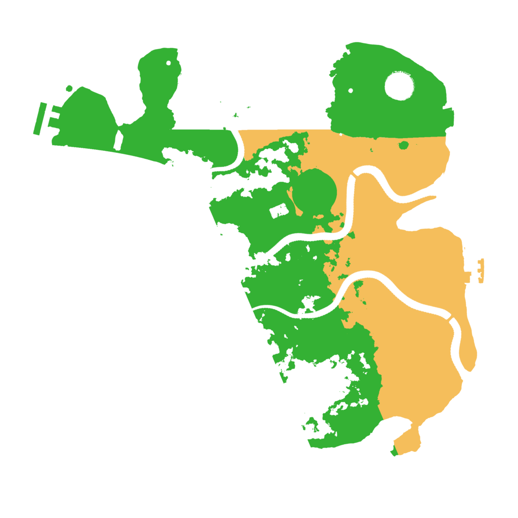 Biome Rust Map: Procedural Map, Size: 3200, Seed: 334