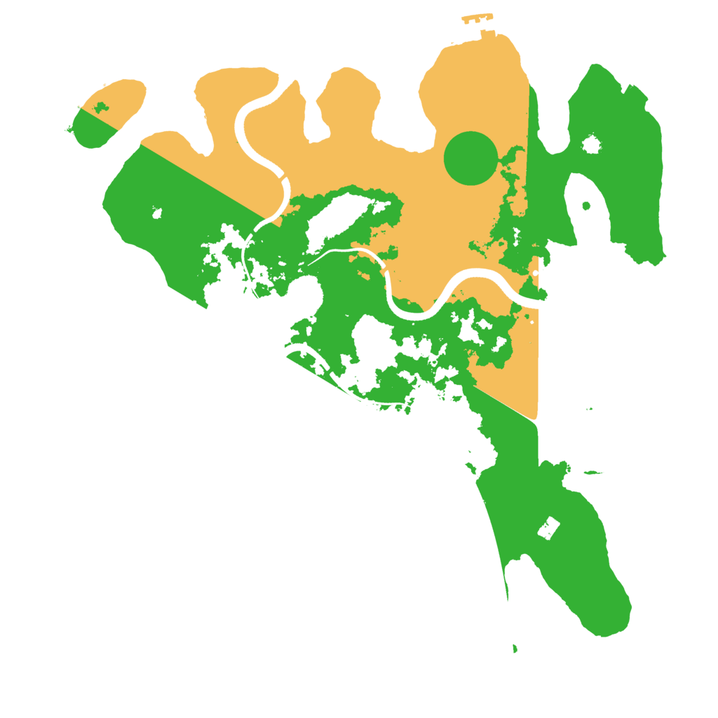 Biome Rust Map: Procedural Map, Size: 3500, Seed: 757137603