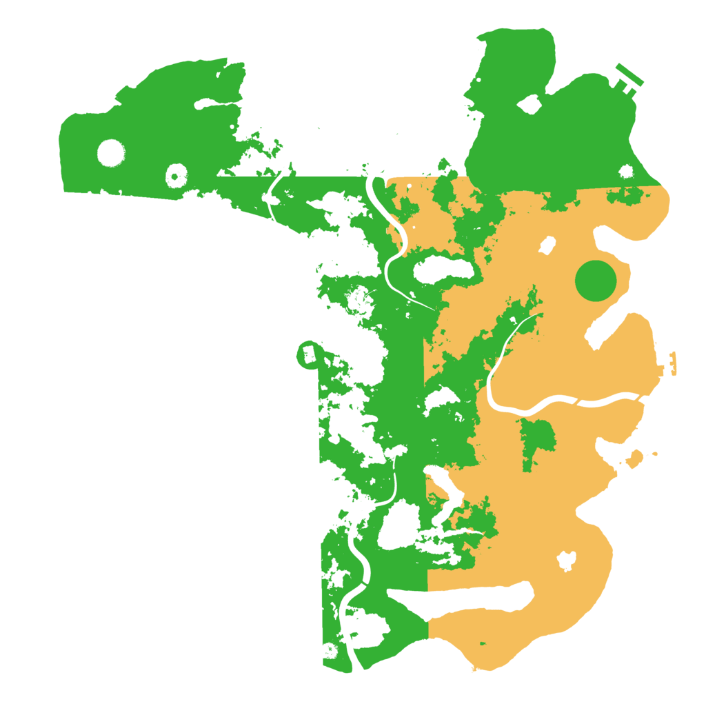 Biome Rust Map: Procedural Map, Size: 4500, Seed: 615931318