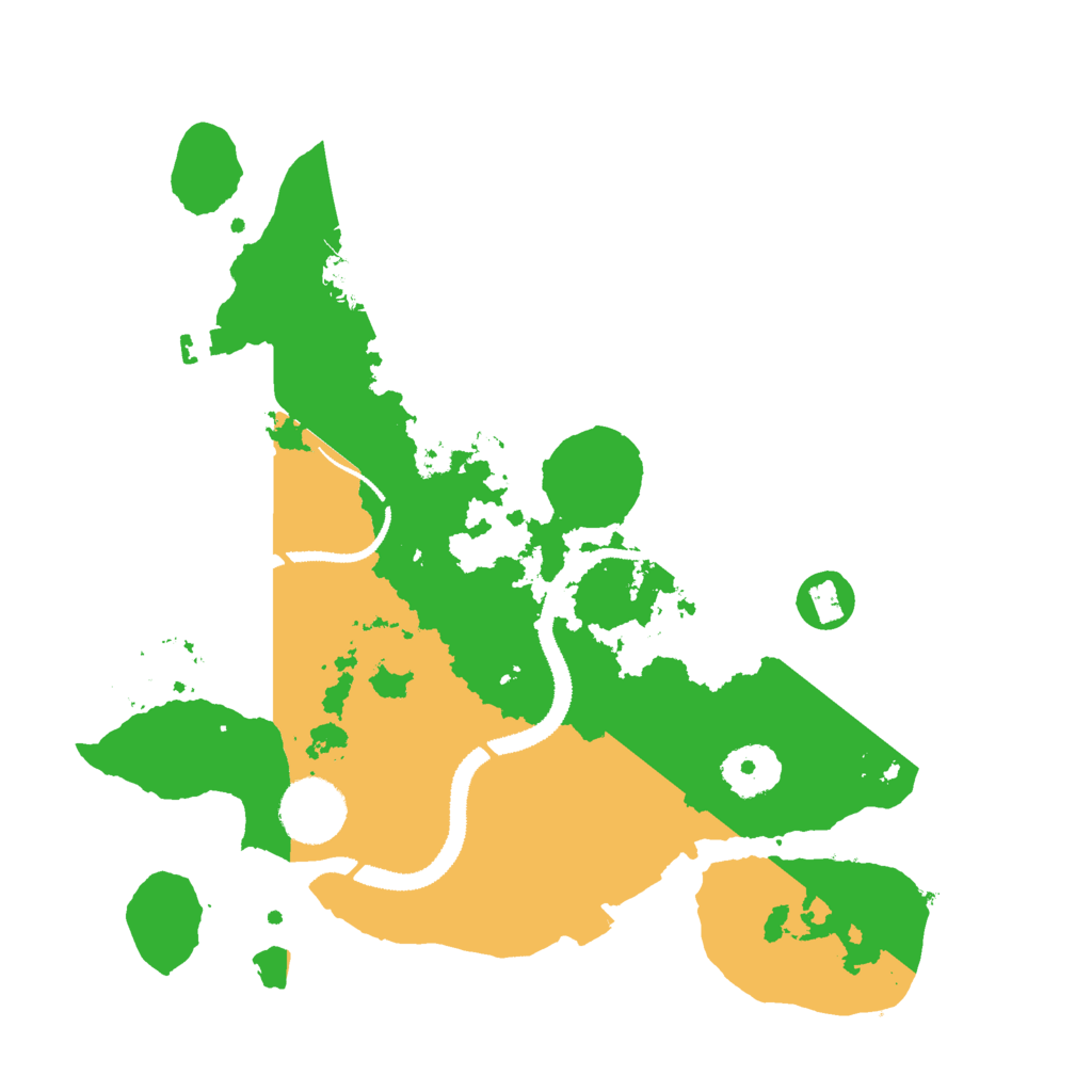 Biome Rust Map: Procedural Map, Size: 3000, Seed: 754855306