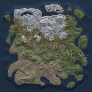 Thumbnail Rust Map: Procedural Map, Size: 4200, Seed: 96029718, 18 Monuments