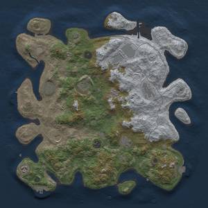 Thumbnail Rust Map: Procedural Map, Size: 4000, Seed: 678, 17 Monuments