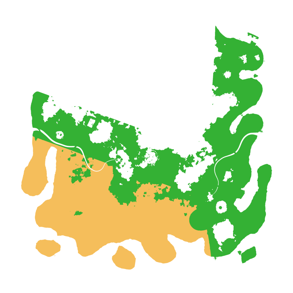 Biome Rust Map: Procedural Map, Size: 3700, Seed: 272307650