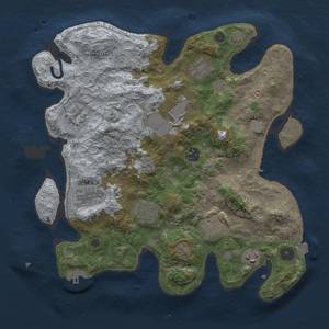 Thumbnail Rust Map: Procedural Map, Size: 3500, Seed: 1991119981, 17 Monuments