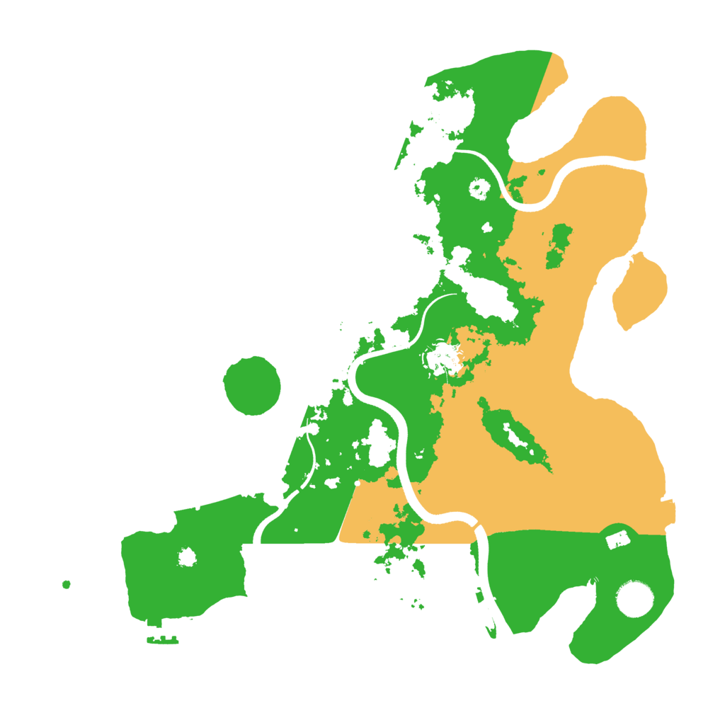 Biome Rust Map: Procedural Map, Size: 3500, Seed: 1991119981