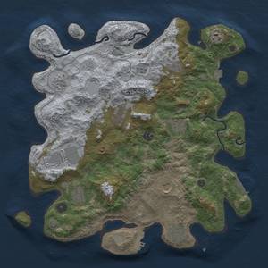 Thumbnail Rust Map: Procedural Map, Size: 4000, Seed: 1229987587, 19 Monuments