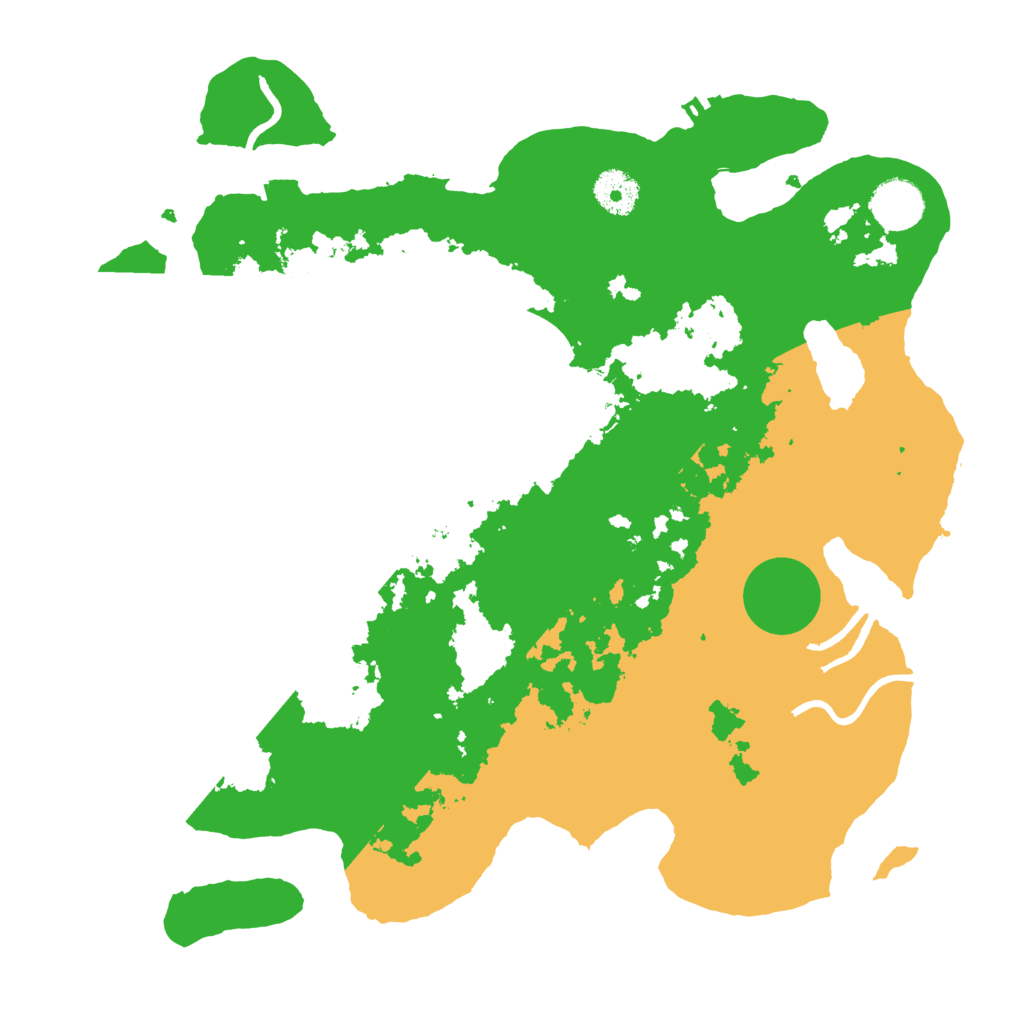 Biome Rust Map: Procedural Map, Size: 3500, Seed: 183077284