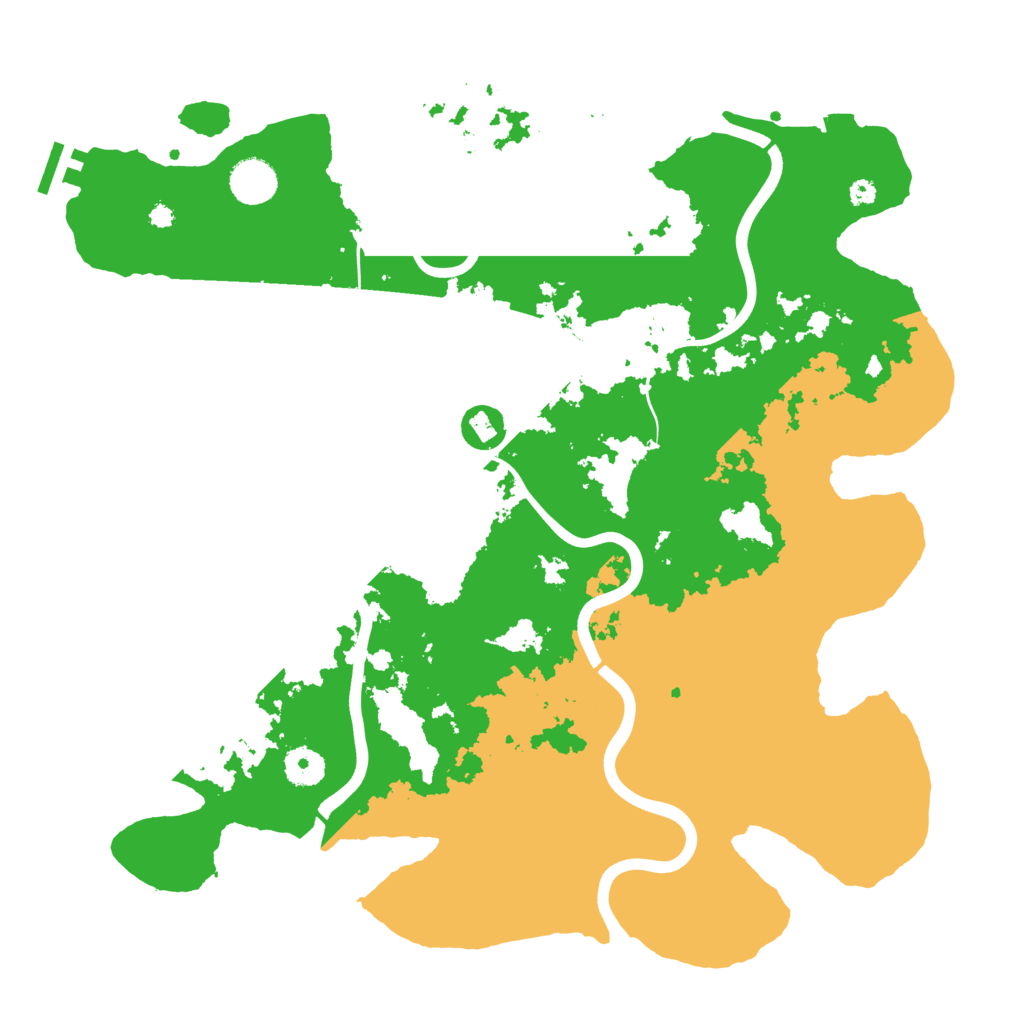Biome Rust Map: Procedural Map, Size: 3900, Seed: 79259108