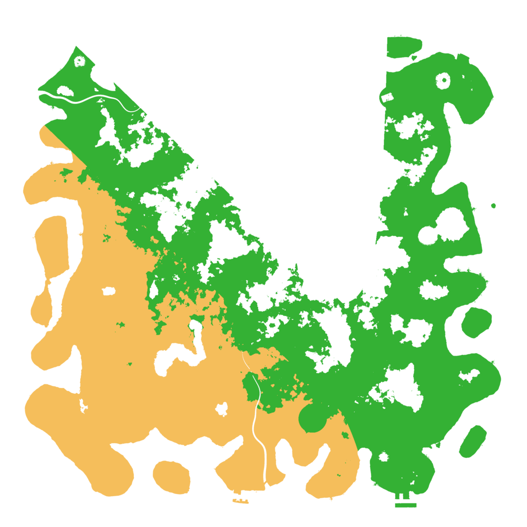 Biome Rust Map: Procedural Map, Size: 5000, Seed: 880872587