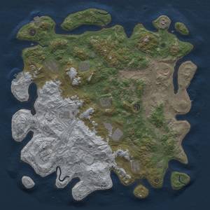 Thumbnail Rust Map: Procedural Map, Size: 4500, Seed: 1923867211, 19 Monuments