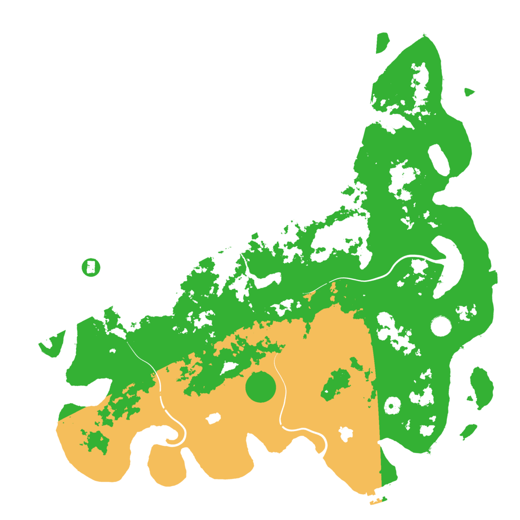 Biome Rust Map: Procedural Map, Size: 4500, Seed: 61436