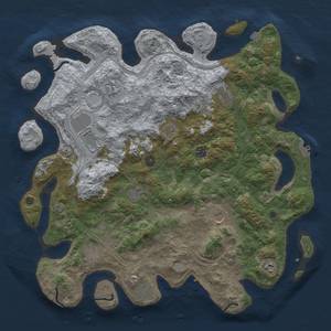 Thumbnail Rust Map: Procedural Map, Size: 4500, Seed: 61436, 19 Monuments