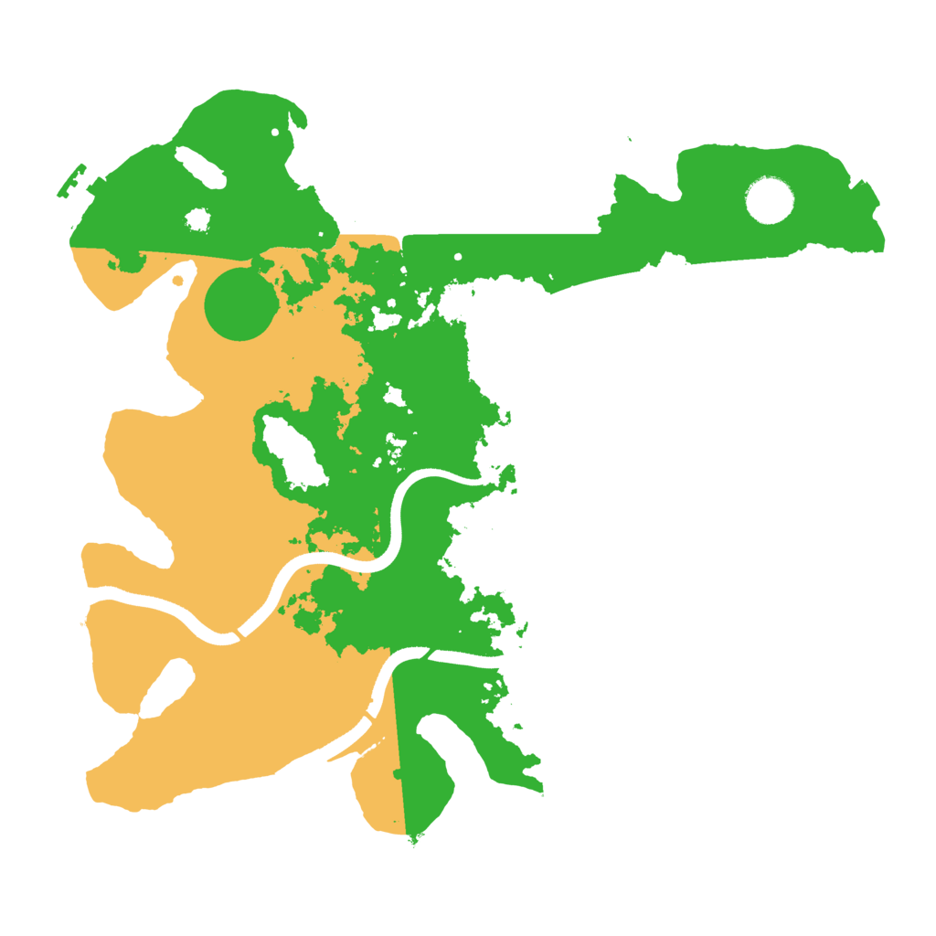 Biome Rust Map: Procedural Map, Size: 3500, Seed: 12431244