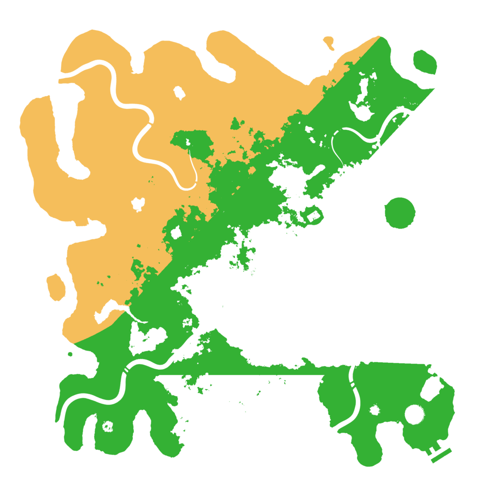 Biome Rust Map: Procedural Map, Size: 4500, Seed: 880118500