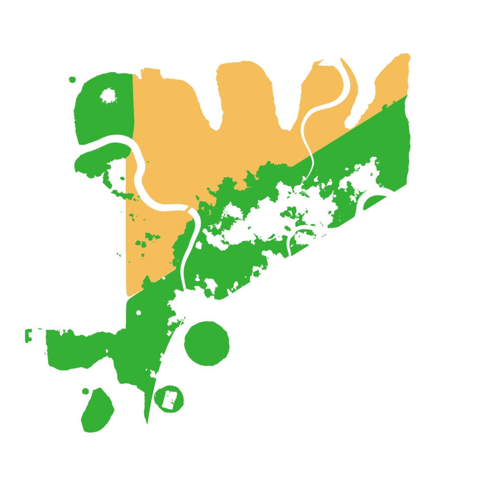 Biome Rust Map: Procedural Map, Size: 3000, Seed: 18561