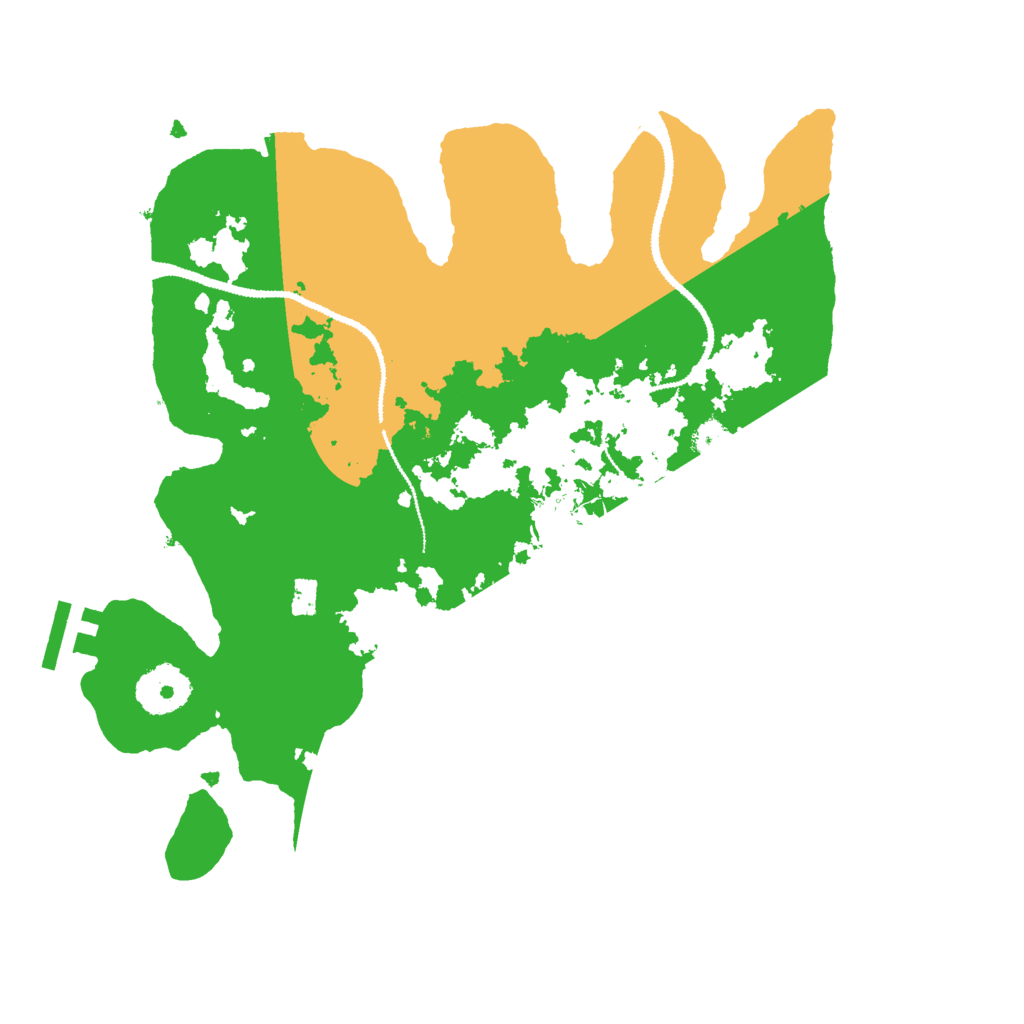 Biome Rust Map: Procedural Map, Size: 3000, Seed: 18561