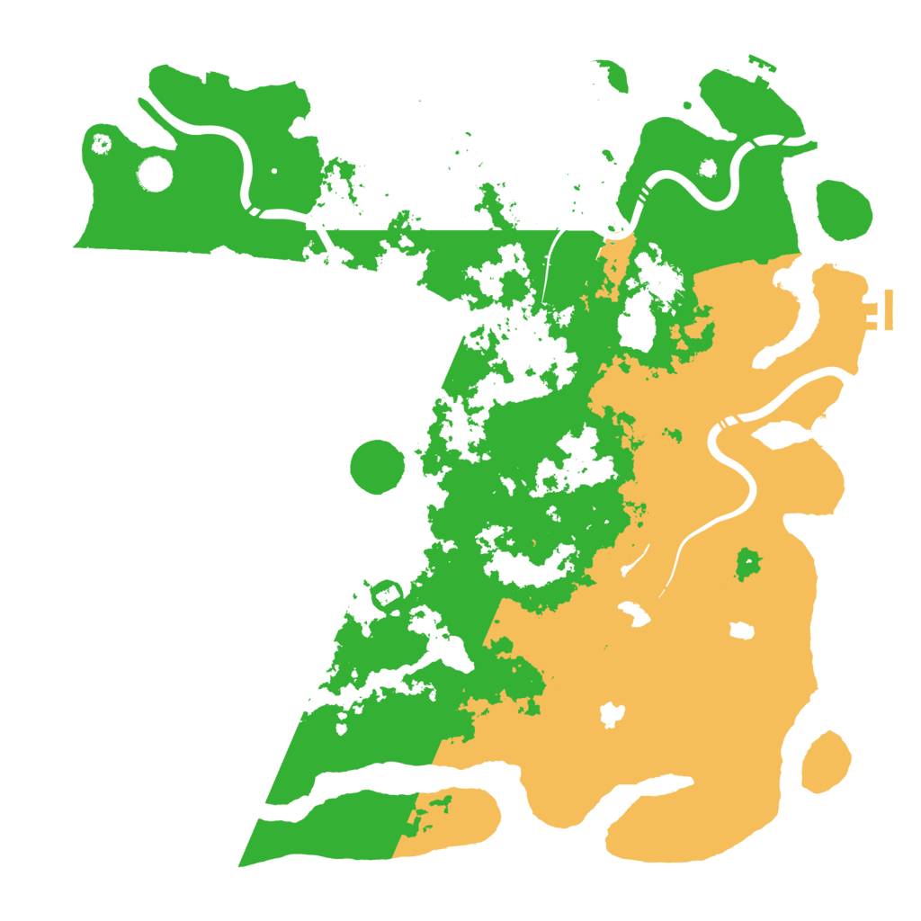 Biome Rust Map: Procedural Map, Size: 4600, Seed: 444517848
