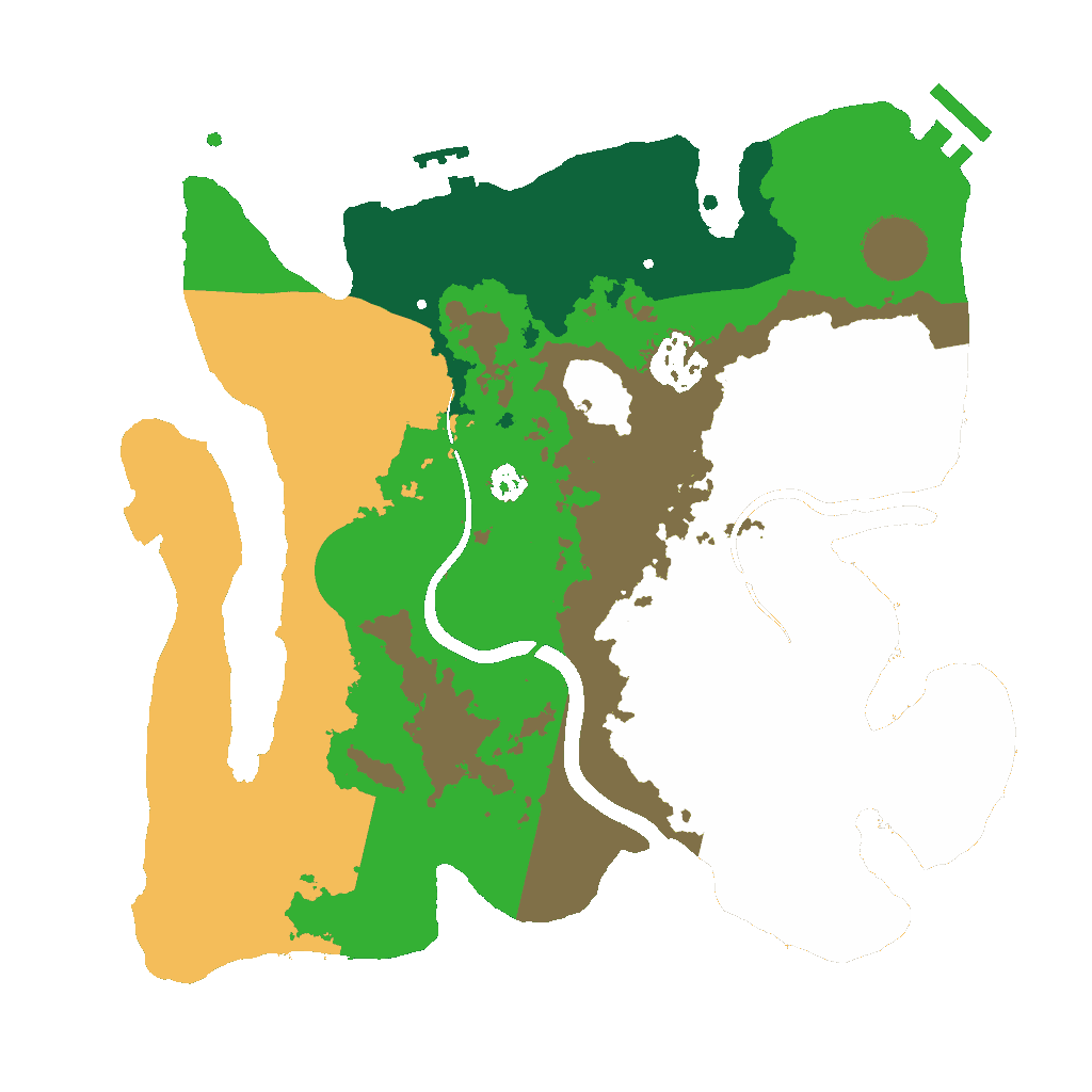 Biome Rust Map: Procedural Map, Size: 3000, Seed: 28524