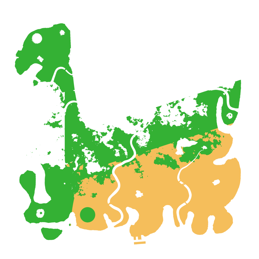 Biome Rust Map: Procedural Map, Size: 4500, Seed: 2023120701