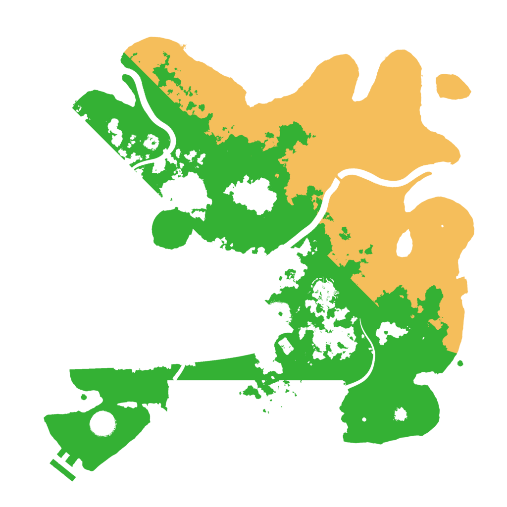 Biome Rust Map: Procedural Map, Size: 3500, Seed: 288808990