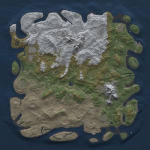 Thumbnail Rust Map: Procedural Map, Size: 5000, Seed: 27628760, 19 Monuments