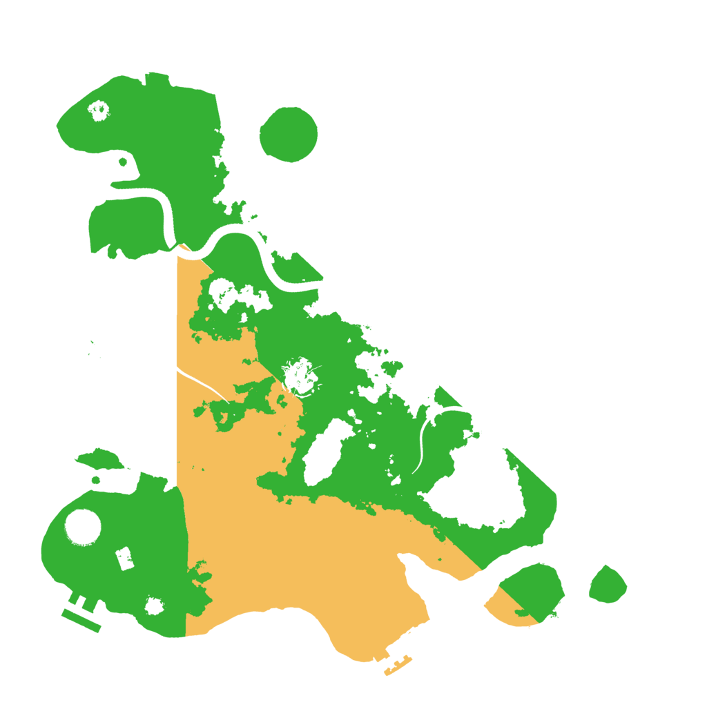 Biome Rust Map: Procedural Map, Size: 3500, Seed: 655343