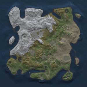 Thumbnail Rust Map: Procedural Map, Size: 3500, Seed: 238962910, 15 Monuments