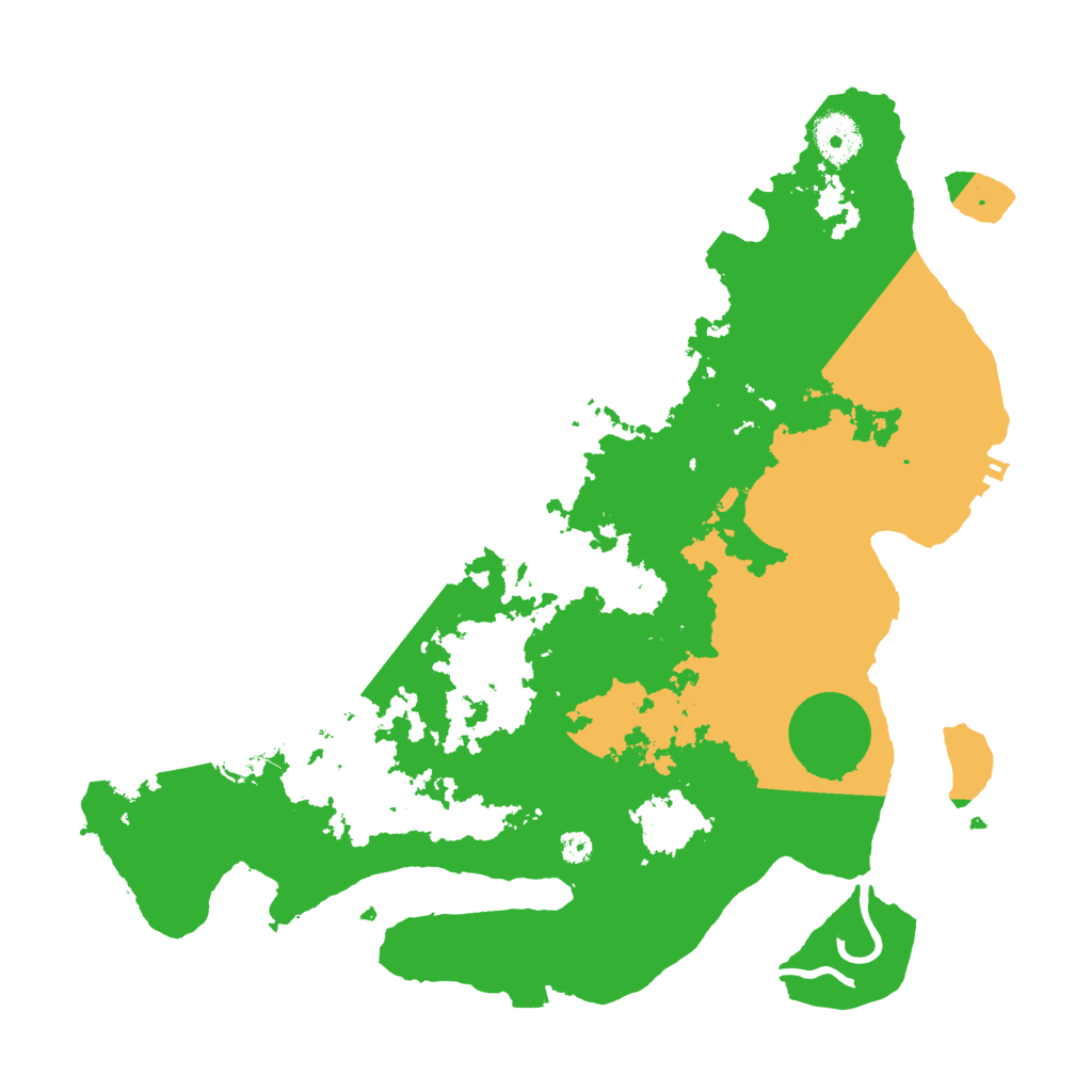 Biome Rust Map: Procedural Map, Size: 3500, Seed: 238962910