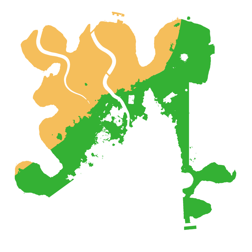Biome Rust Map: Procedural Map, Size: 3000, Seed: 18669