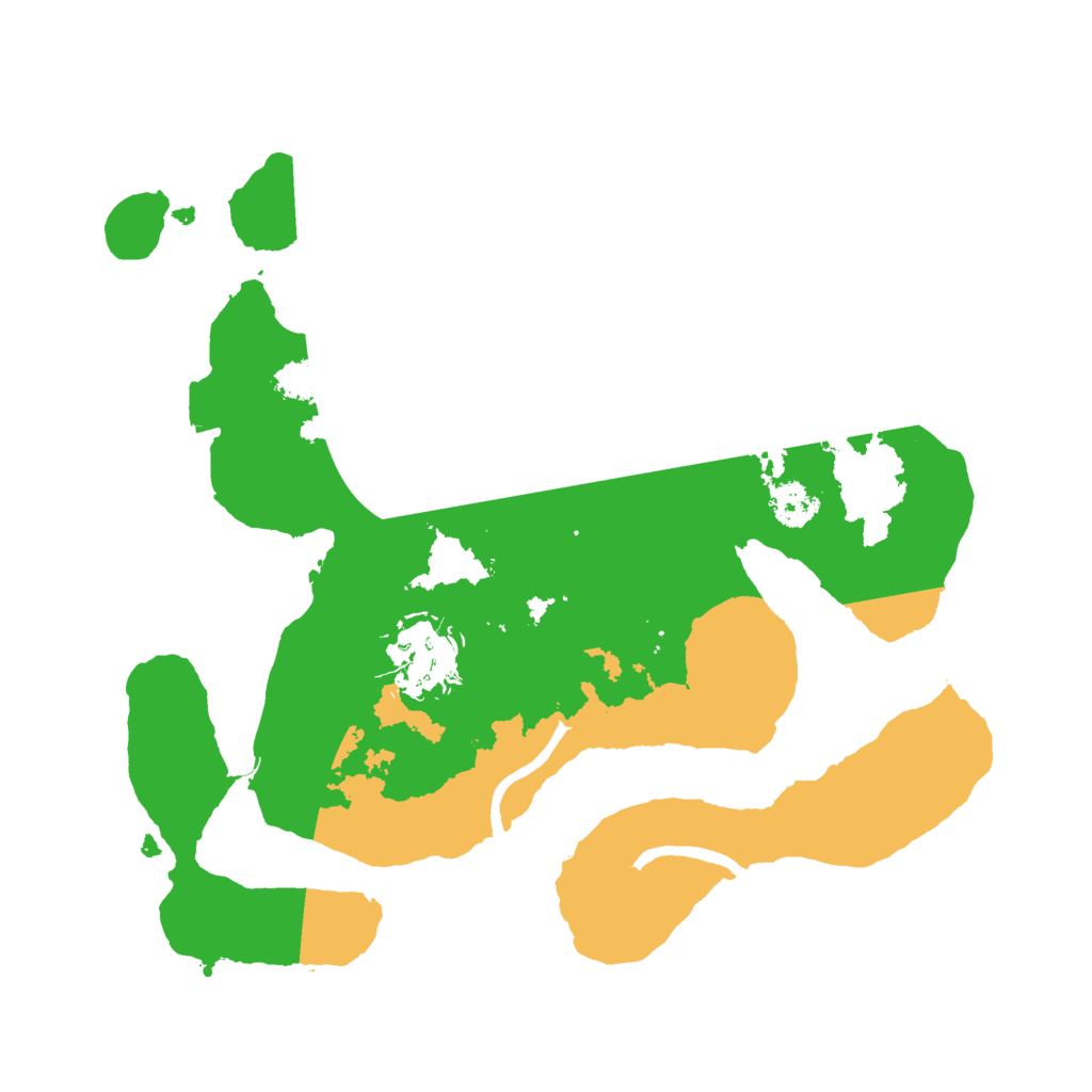 Biome Rust Map: Procedural Map, Size: 2500, Seed: 52923978