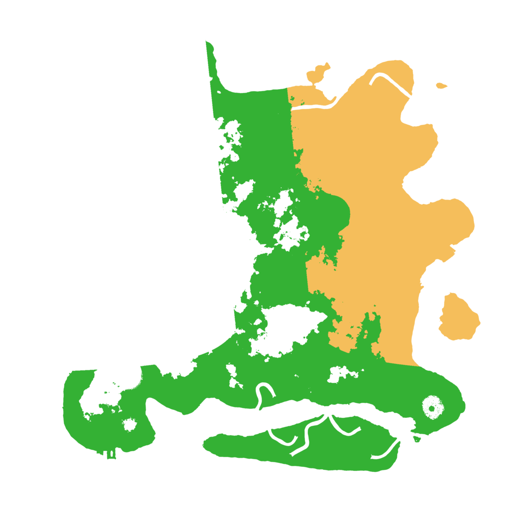 Biome Rust Map: Procedural Map, Size: 3500, Seed: 32783980