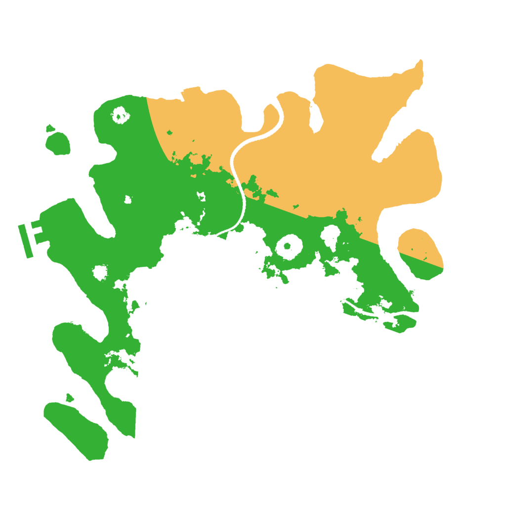 Biome Rust Map: Procedural Map, Size: 3000, Seed: 916680657