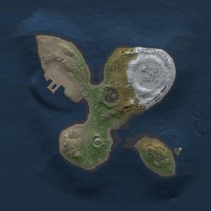 Thumbnail Rust Map: Procedural Map, Size: 1400, Seed: 1250, 5 Monuments