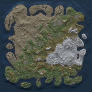 Thumbnail Rust Map: Procedural Map, Size: 4700, Seed: 34, 19 Monuments