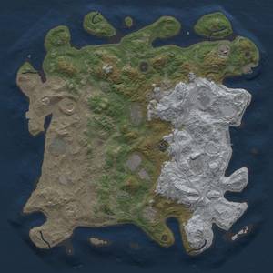 Thumbnail Rust Map: Procedural Map, Size: 4500, Seed: 1110689652, 19 Monuments