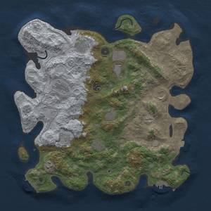 Thumbnail Rust Map: Procedural Map, Size: 4000, Seed: 919678301, 18 Monuments