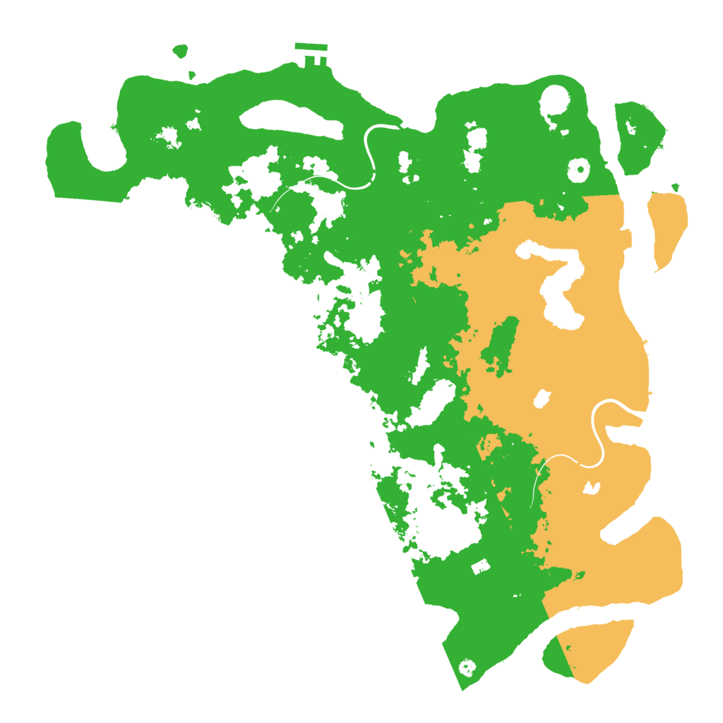 Biome Rust Map: Procedural Map, Size: 4500, Seed: 5791
