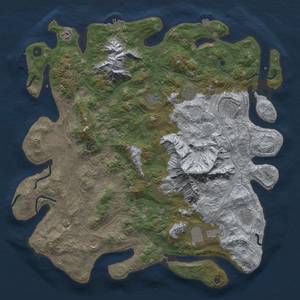 Thumbnail Rust Map: Procedural Map, Size: 5000, Seed: 947375463, 19 Monuments