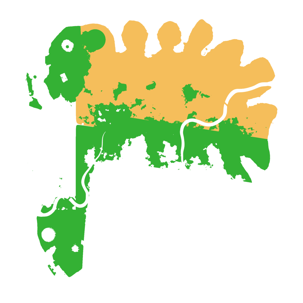 Biome Rust Map: Procedural Map, Size: 3850, Seed: 126420301