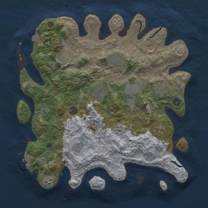 Thumbnail Rust Map: Procedural Map, Size: 3850, Seed: 126420301, 18 Monuments