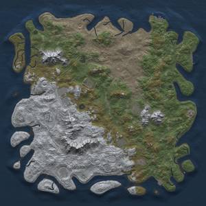 Thumbnail Rust Map: Procedural Map, Size: 5588, Seed: 24499224, 19 Monuments