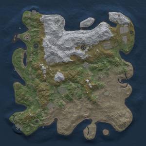 Thumbnail Rust Map: Procedural Map, Size: 4200, Seed: 1543777712, 18 Monuments