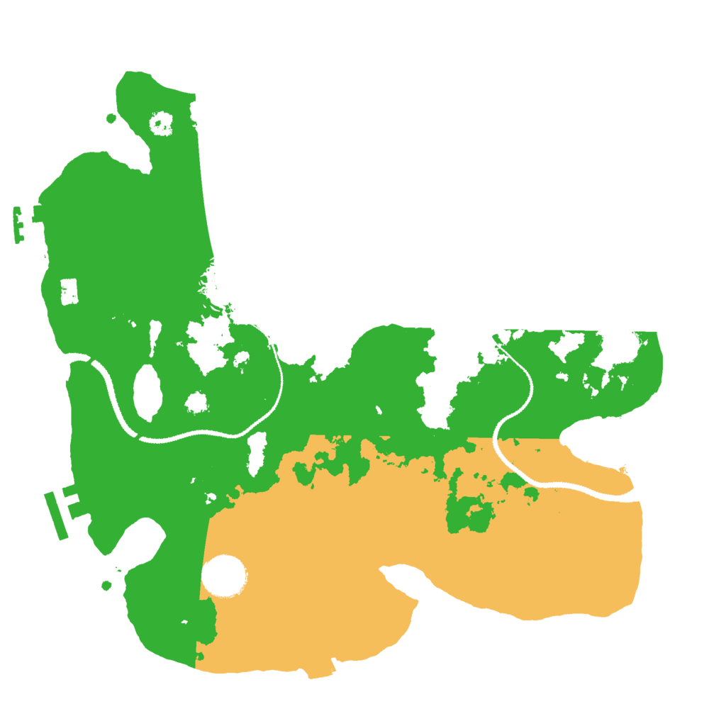 Biome Rust Map: Procedural Map, Size: 3000, Seed: 761280532