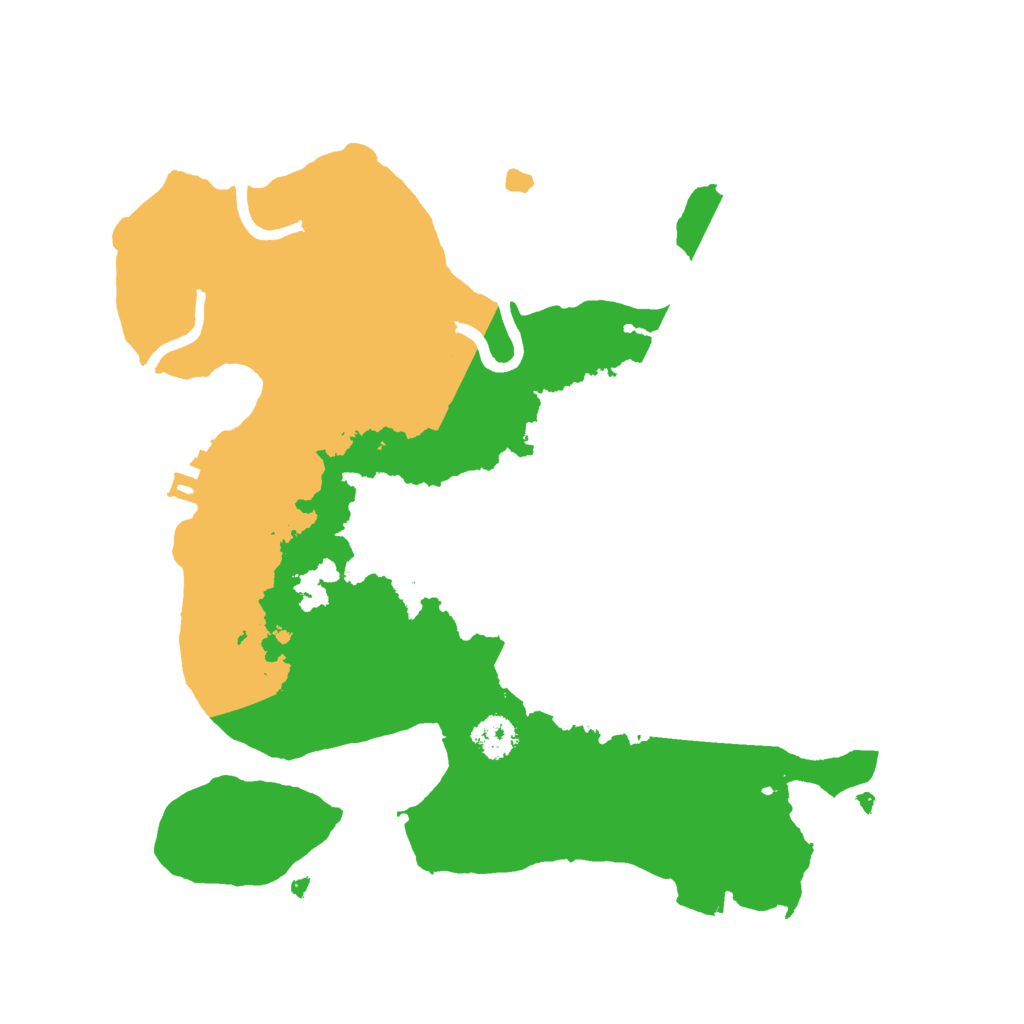 Biome Rust Map: Procedural Map, Size: 2500, Seed: 1372201793