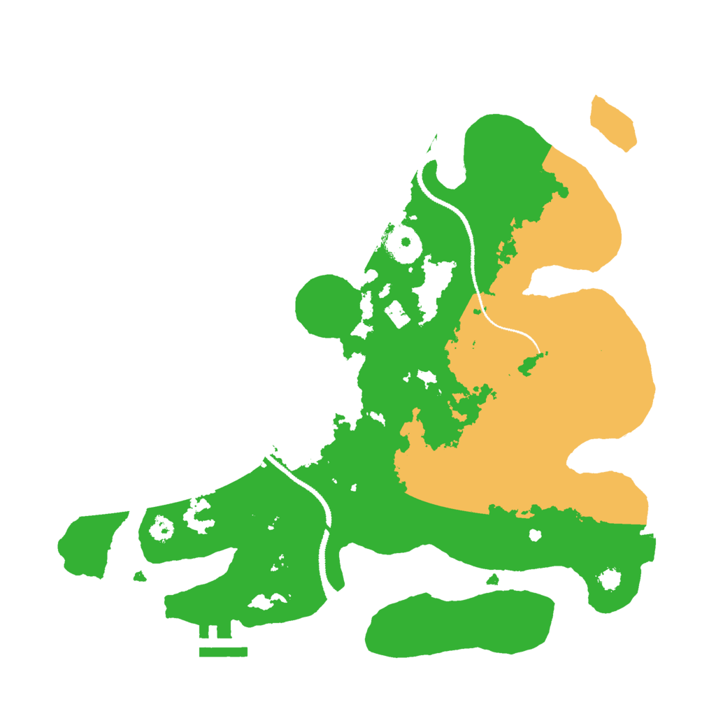 Biome Rust Map: Procedural Map, Size: 3000, Seed: 1554201598